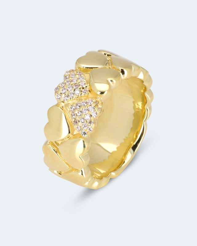 Ring im Herzdesign