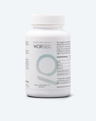 Produktabbildung 1 für Gum Control Biotic Erdbeere, 120 Presslinge