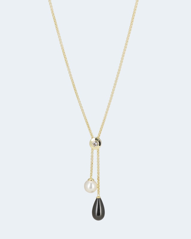 Slider-Collier mit MK-Perlen 10 & 10x18mm