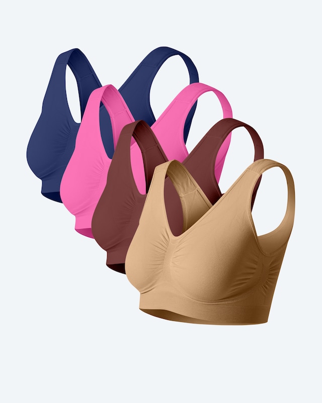 Seamless Bra, 4tlg.