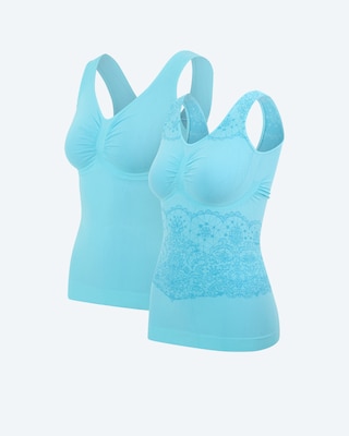 Produktabbildung 3 für Leichttops (uni & Corsagenspitze), Duo