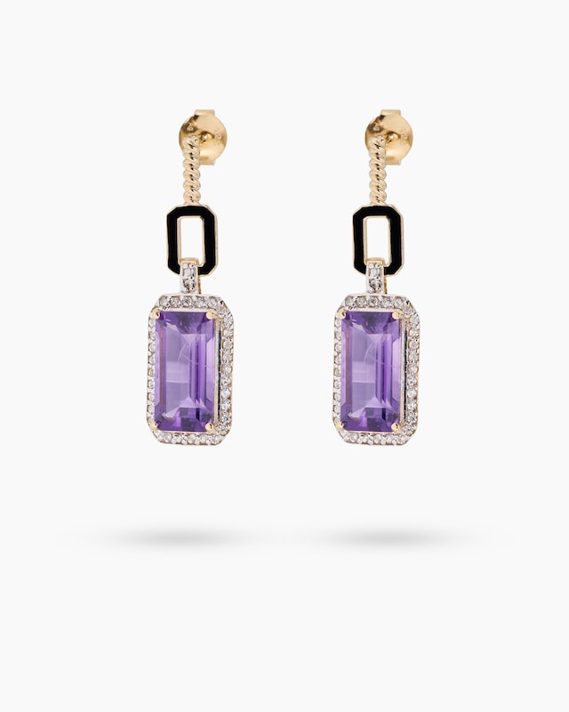 Ohrstecker mit Amethyst