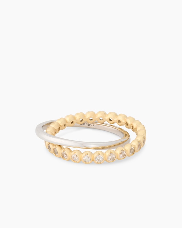 Ring-Set, 2tlg. mit Zirkon