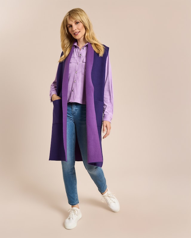 Long Cardigan Ärmellos