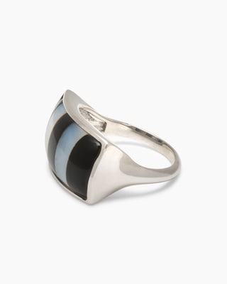 Produktabbildung 2 für Ring "Zebra" mit Perlmutt-Onyx