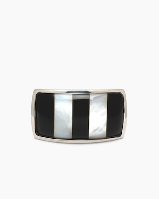 Produktabbildung 4 für Ring "Zebra" mit Perlmutt-Onyx