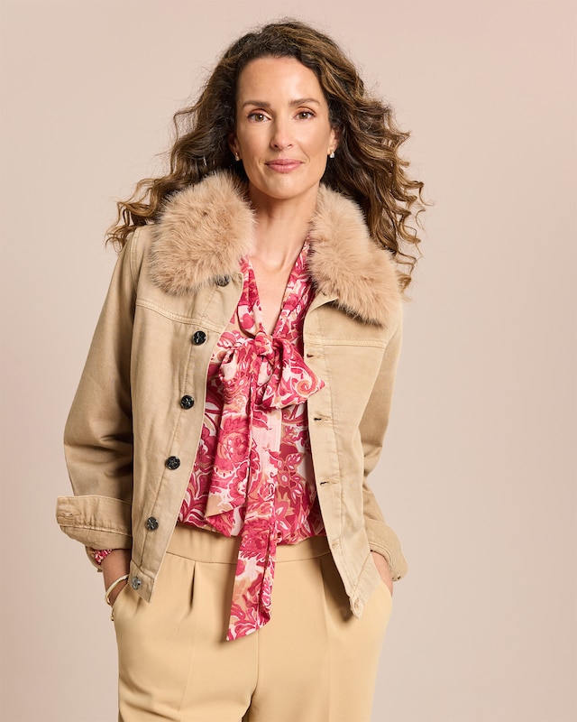 Jeansjacke wattiert