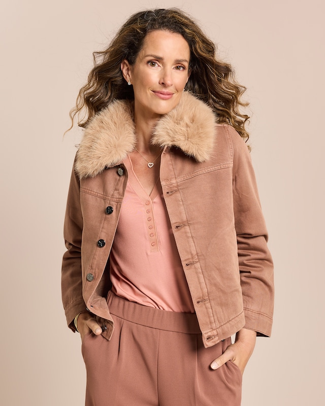 Jeansjacke wattiert
