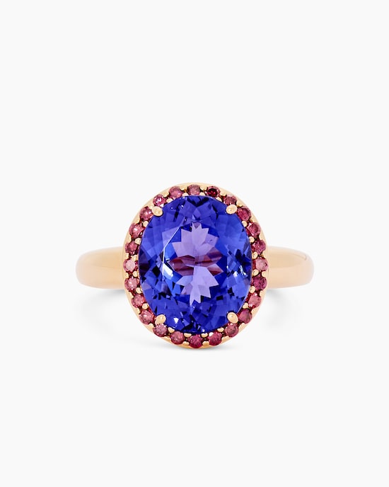 Produktabbildung für Ring mit Tansanit + Brillanten
