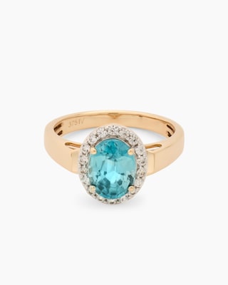 Produktabbildung 1 für Ring mit blauem Zirkon