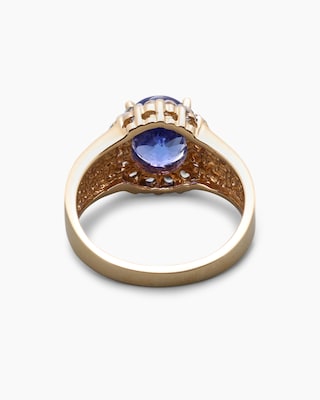 Produktabbildung 4 für Ring mit Tansanit AAAA+ und Saphiren