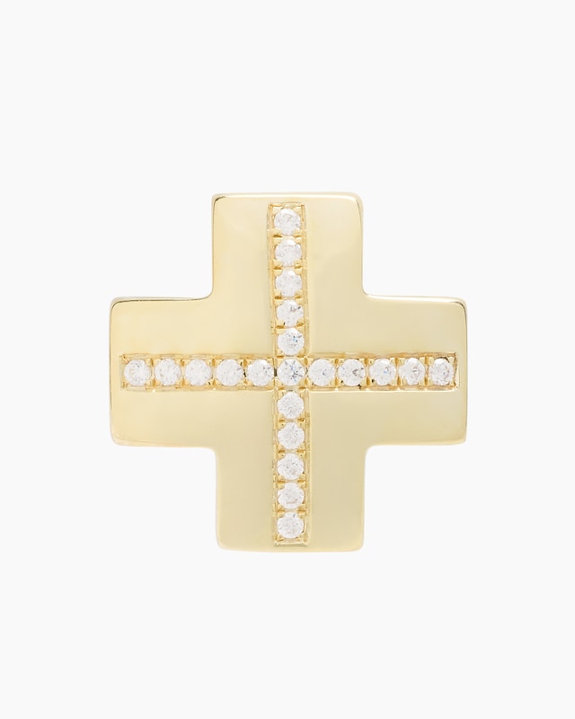 Kreuzanhänger mit Brillanten 0,15 ct