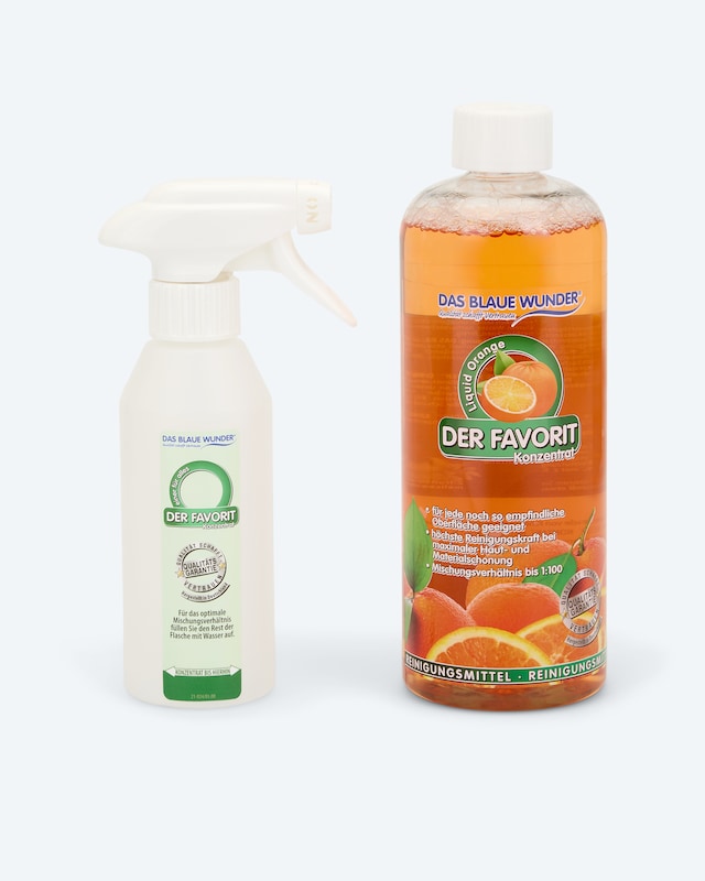 Der Favorit Liquid Orange, 750 ml & Sprühflasche