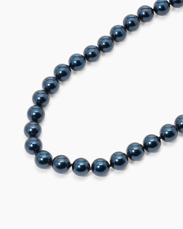 Collier aus MK-Perlen 10 mm & Zirkonia