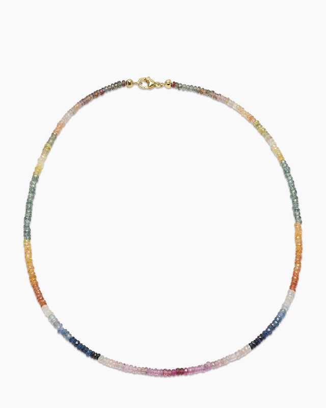 Collier mit Saphir