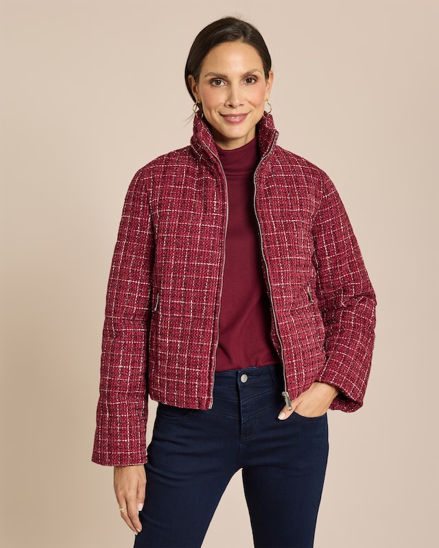 Bouclé-Steppjacke