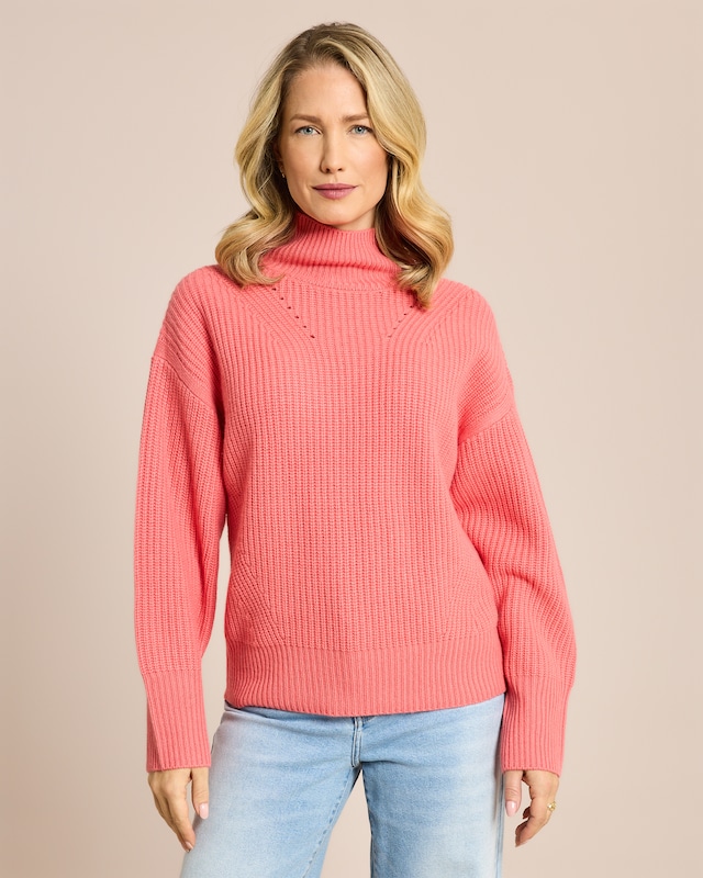 Strickpullover Rib-Mix