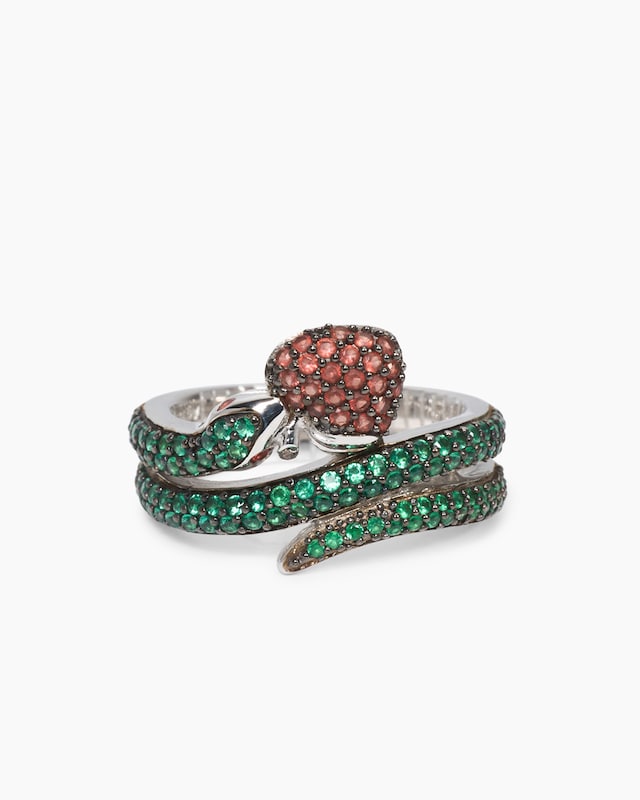 Ring "Schlange" mit Zirkonia