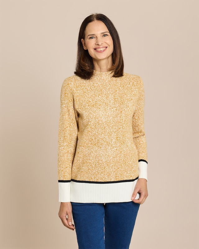 Pullover mit Stehkragen