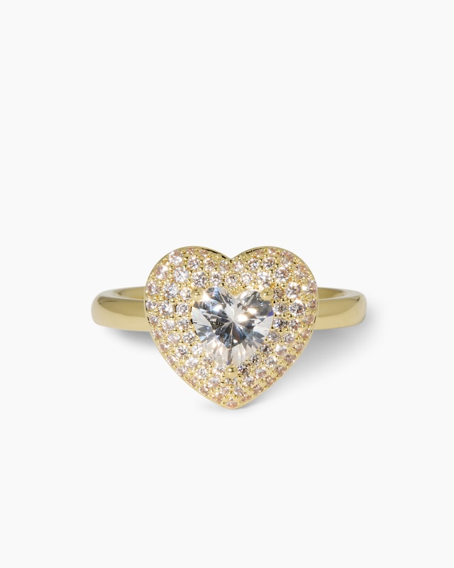 Ring mit Herz-Zirkonia
