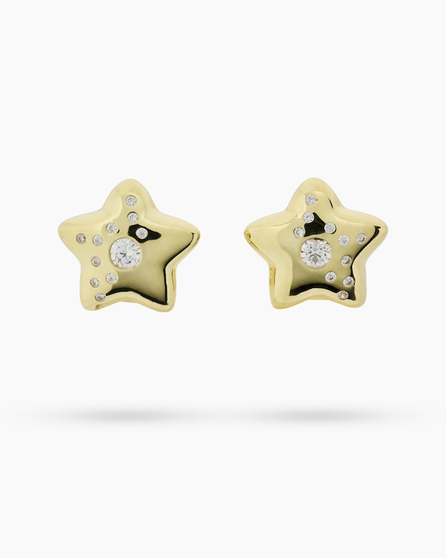 Ohrclipstecker "Stern" mit Zirkonia