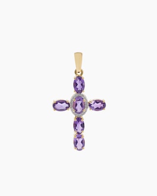 Produktabbildung 1 für Anhänger mit Amethyst & Zirkon