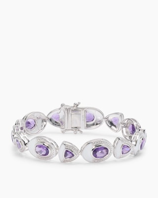 Produktabbildung 1 für Armband mit Amethyst und Emaille-Lack