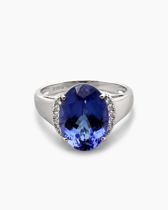 Produktabbildung für Ring mit Tansanit AAAAA & Brillanten