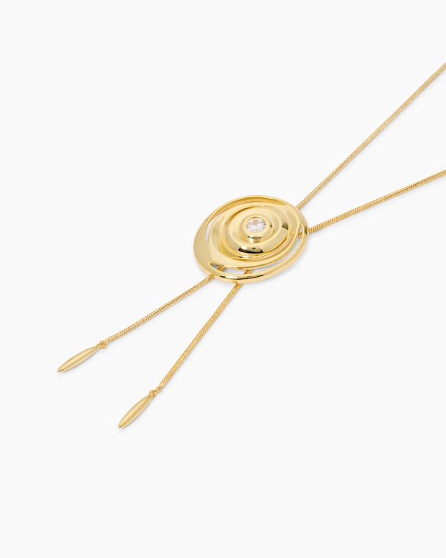 Y-Collier mit Zirkonia