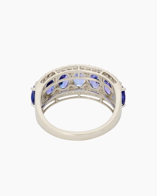 Produktabbildung 4 für Ring mit Tansanit AAAA + Zirkon
