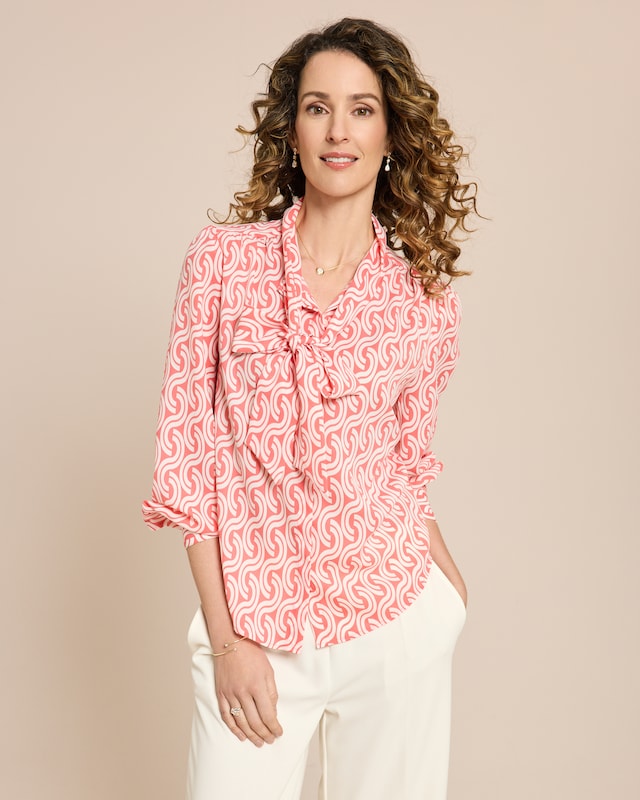 Bluse mit Schluppe