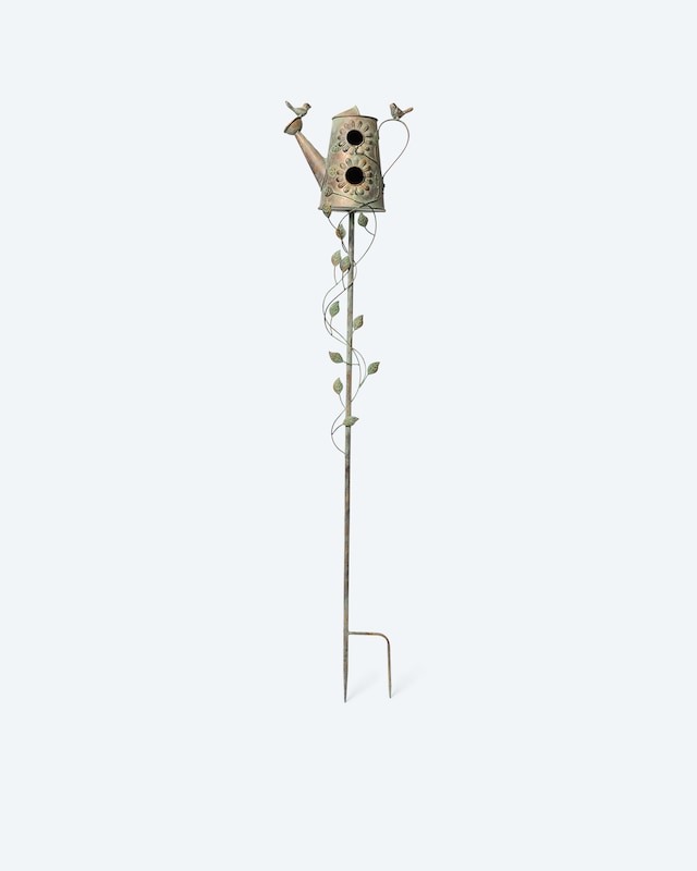 Outdoor-Deko " mit Vogelhaus"