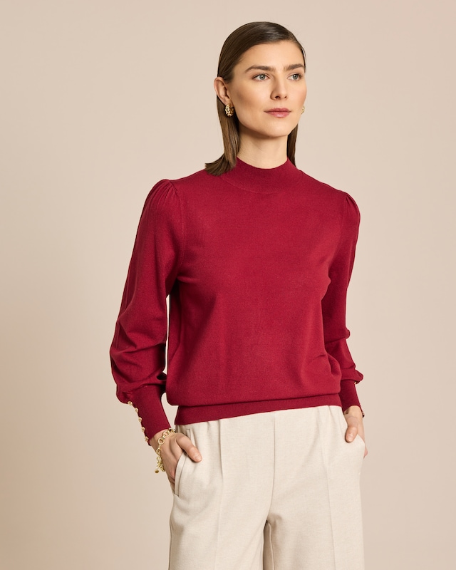 Pullover mit Knöpfen