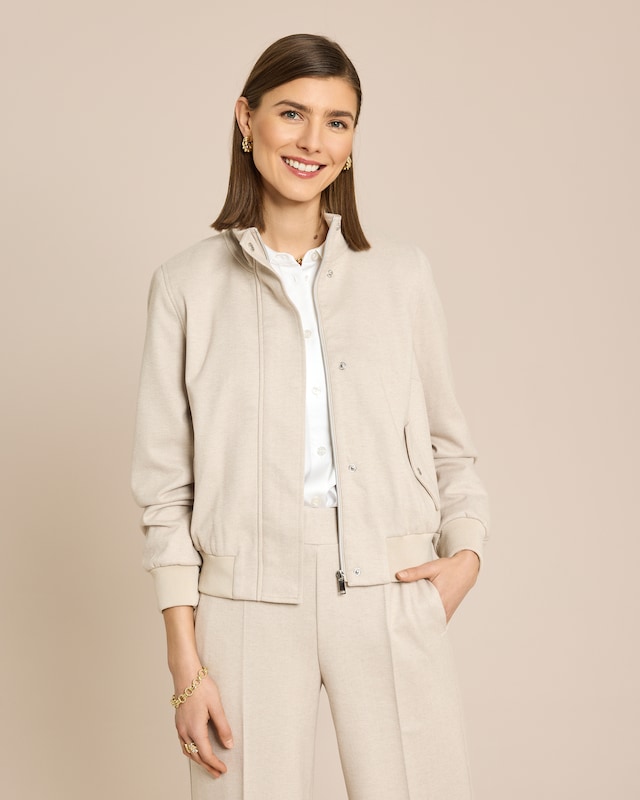 Blouson in Fischgrätoptik