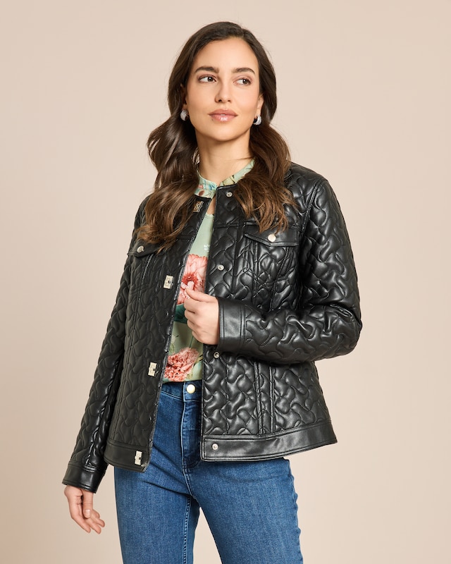 Lederimitatjacke gesteppt