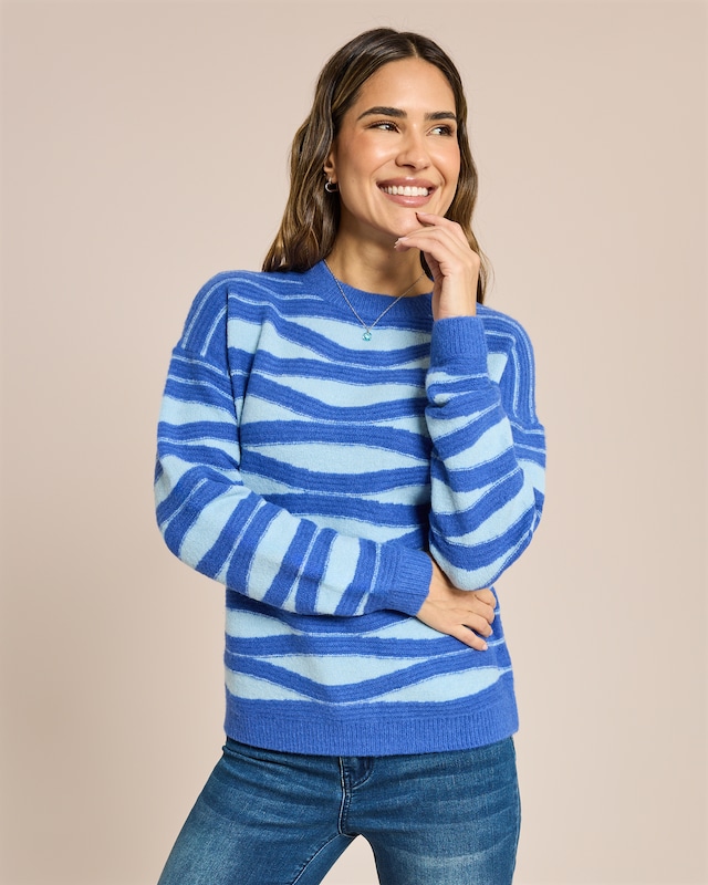 Pullover Wellenjaquard