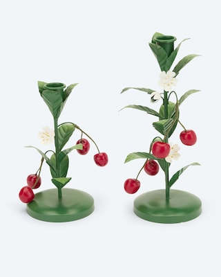 Produktabbildung 2 für Stabkerzenhalter "Früchte", 2tlg.
