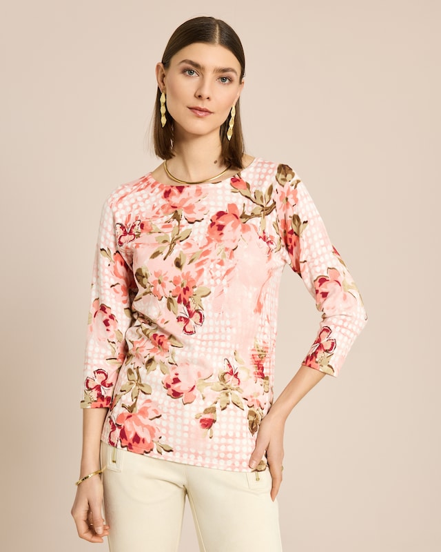Classic Pullover floraler Druck