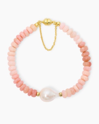 Produktabbildung 3 für Armband mit Pink Opal und Süßwasserperle