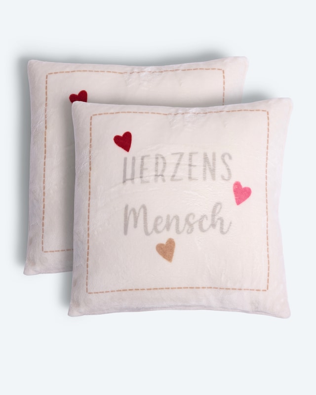 Kissen "Herzensmensch", 2tlg.