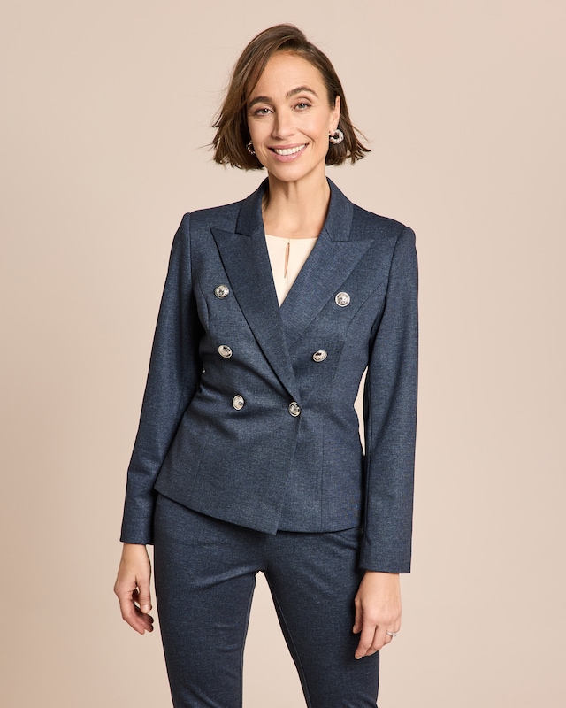 Ponte Blazer im Denim Look