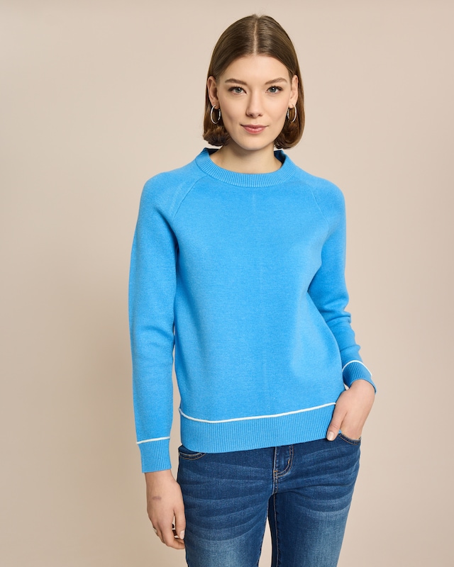 Pullover mit Kontrastdetail