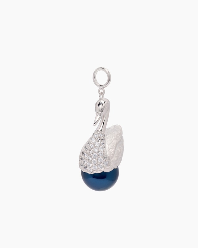 Anhänger mit Schwan und Muschelkernperle