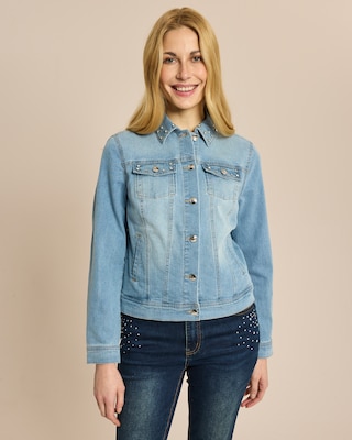 Produktabbildung 1 für Jeansjacke mit Strassdeko