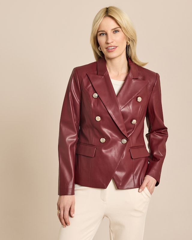 Blazer in Lederimitat Modell Wow