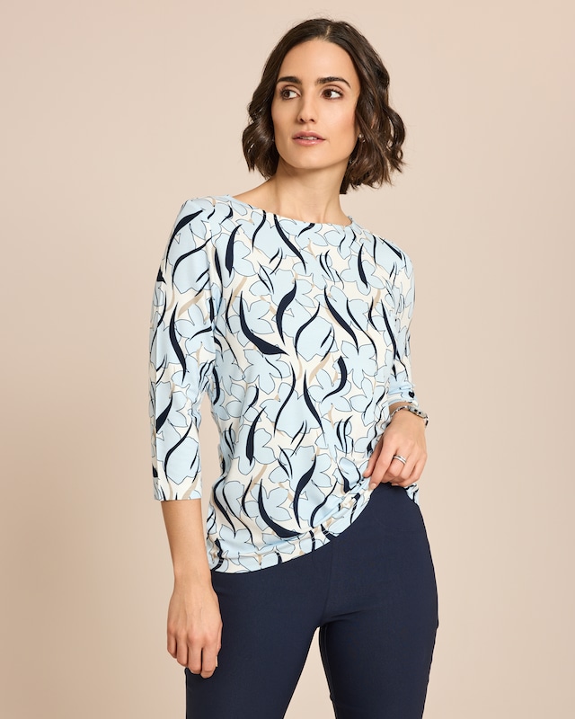 Shirt Blumen-Druck