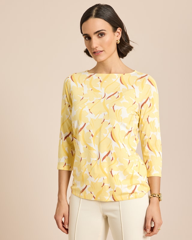 Shirt Blumen-Druck