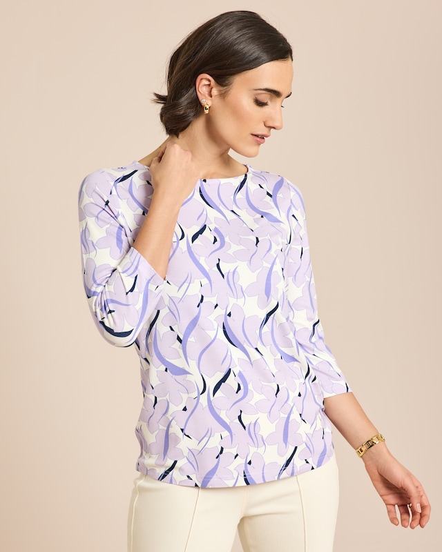 Shirt Blumen-Druck