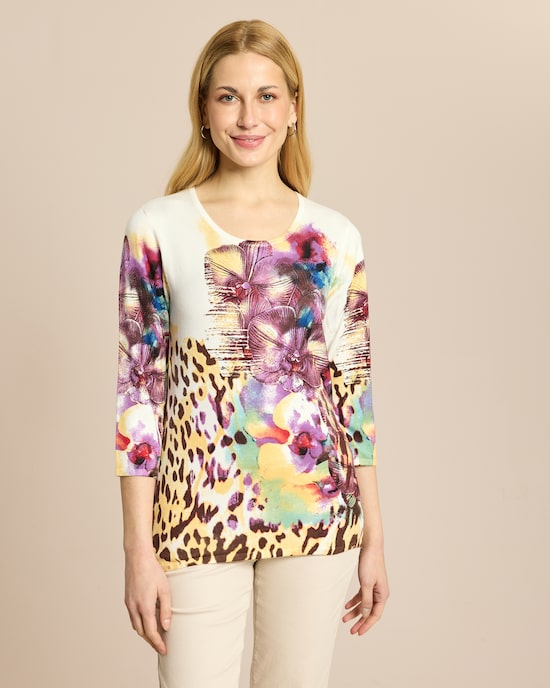 Produktabbildung für Classic Pullover Orchideen