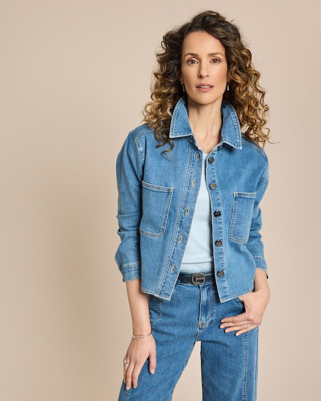 Jeansbluse